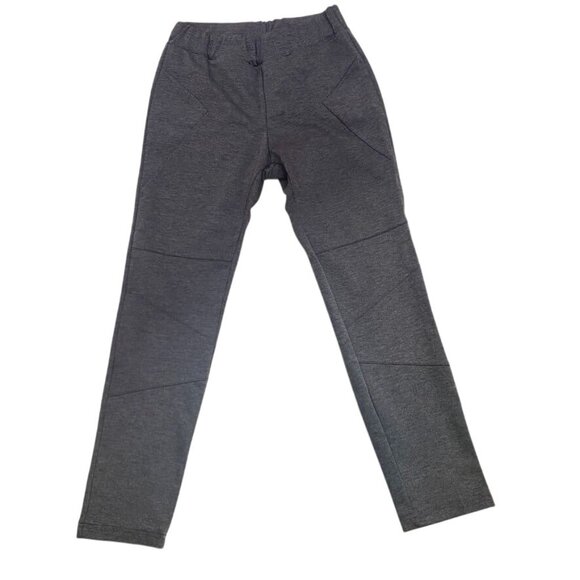 Unbranded Boutique Pull On Legging Pants Seaming Detail Polyester Spandex Grey - Picture 1 of 7